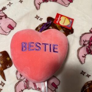 Sweethearts Bestie Heart Plush Ornament